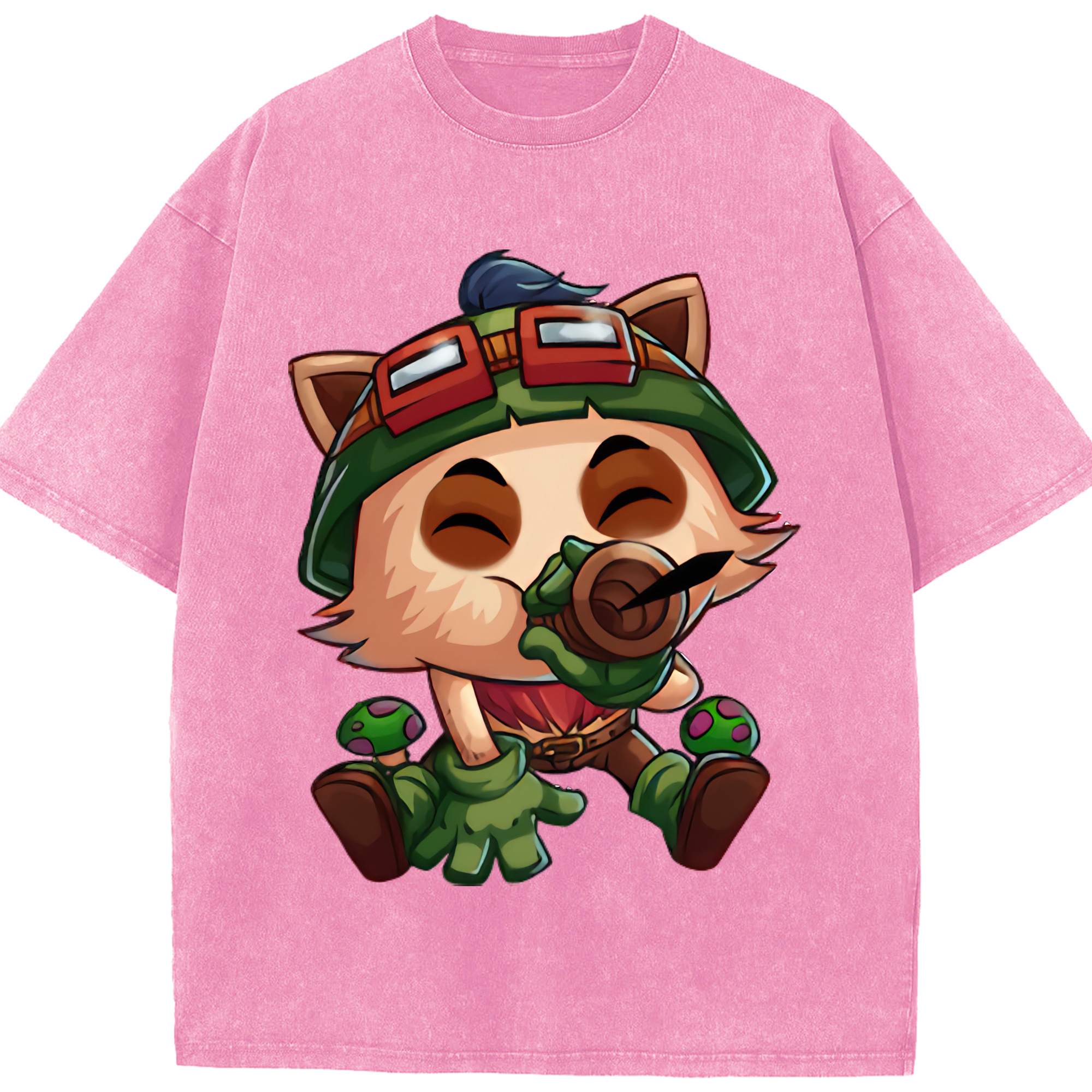 （画像用） リーグ・オブ・レジェンド League of Legends LOL 綿100% ヴィンテージ風 半袖Tシャツ（フロントプリント）